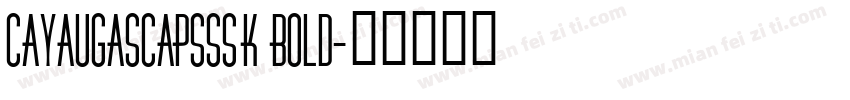 CayaugaSCapsSSK Bold字体转换